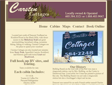 Tablet Screenshot of carstencottages.com